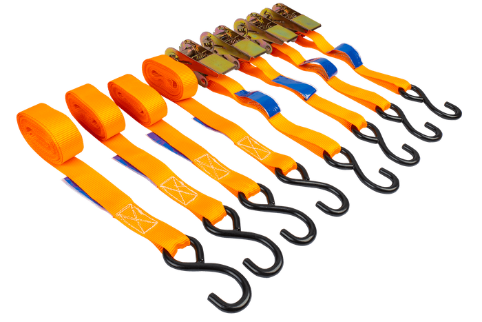 Kit de quatre sangles de transport avec tendeur UNITRAILER 4m/25mm/0,68t