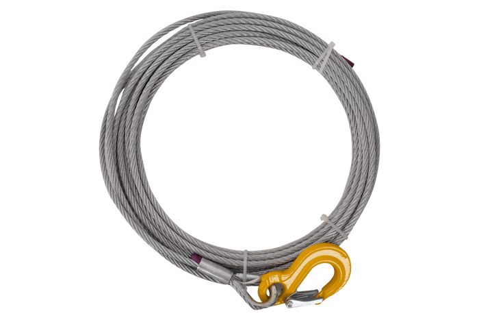 Câble de treuil EFMETAL 638 kg, 12,5 m pour attelage de remorque