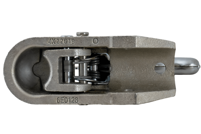 Attelage à boule KNOTT K27-A pour remorque 2700kg avec timon tubulaire de 50mm, fonte