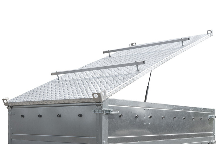 Capot de remorque UNITRAILER GARDEN TRAILER 264 KIPP avec cylindres / serrure à clé