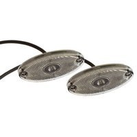 Kit de deux feux de gabarit LED ASPÖCK FLATPOINT II, ​​blancs, universels