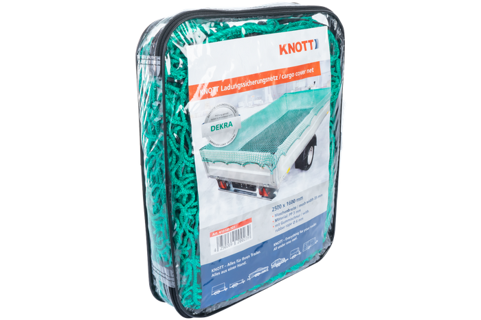Filet de transport pour remorque KNOTT 1600x2500 avec cordon élastique