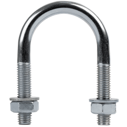 Boulon en U rond M10 avec écrous et rondelles 43/81