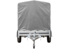 Remorque routière avec bâche haute (110 cm), arceau (110 cm) et roue jockey 230x125 Garden Trailer 230 KIPP