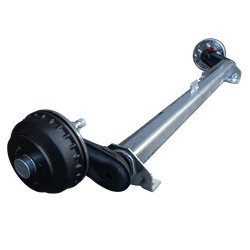 Essieu freiné AL-KO COMPACT pour remorque / dépanneuse 1350kg 1200mm 1650mm 4x100