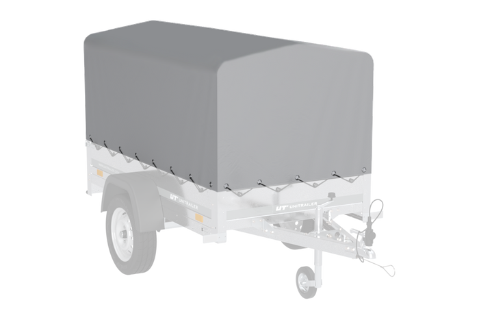 Bâche arceau h-800 UNITRAILER bâche pour remorque 200x106cm GARDEN 200 KIPP