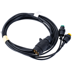 Installation électrique MANTES, faisceau remorque 4m, prise 7 broches, 2 baïonnettes 5 broches