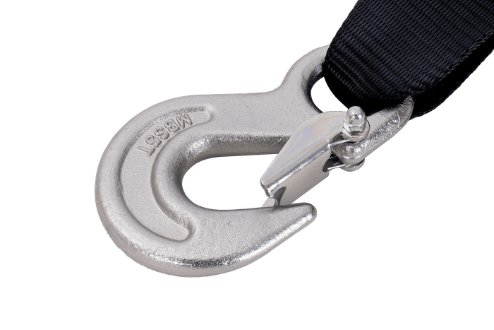 Treuil manuel pour remorque dépanneuse AL-KO 900kg avec courroie de 7m, frein et déroulement automatique