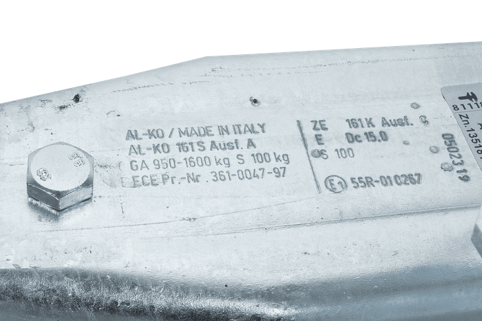 Dispositif de dépassement AL-KO 161S avec attelage AK161 pour remorque de 1600 kg à timon carré