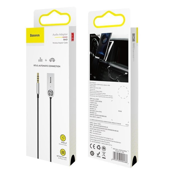Adaptateur émetteur BASEUS BA01 Récepteur audio AUX Bluetooth 5.0