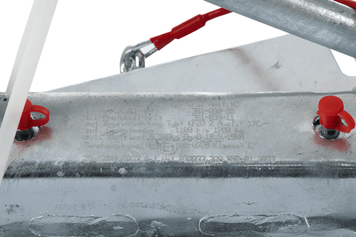 Dispositif de dépassement KNOTT KF17A avec attelage K20B pour remorque de 1700kg avec timon en V