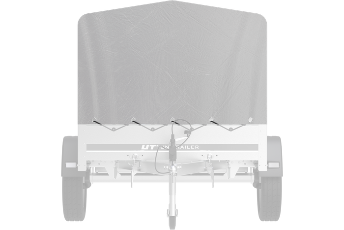 Bâche pour arceau h-800 UNITRAILER remorque 200x125cm GARDEN 201 KIPP