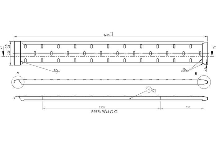 Rampe UNITRAILER Rampe ACIER pour remorque dépanneuse 250cm 1500kg