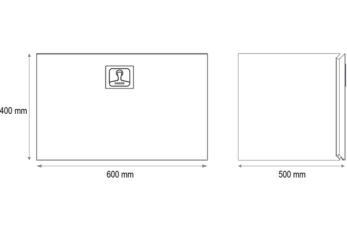 Coffre à outils DAKEN 8Z3120 Z31 600x400x500mm 108l