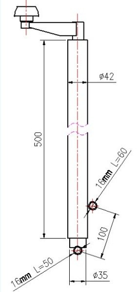 Élévateur manuel galvanisé UNITRAILER