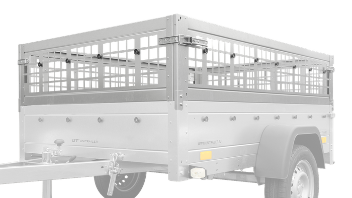 CÔTÉS GRILLAGÉS Unitrailer GARDEN TRAILER 201 KIPP