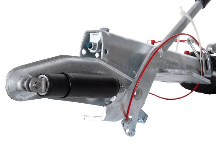 Dispositif de dépassement KNOTT KF13E avec attelage KK14B pour remorque de 1400 kg avec timon de type V