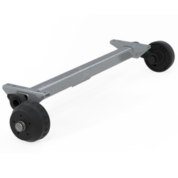 Essieu freiné KNOTT VGB15M/MV pour remorque / dépanneuse 1500kg 1300mm 1770mm 5x112