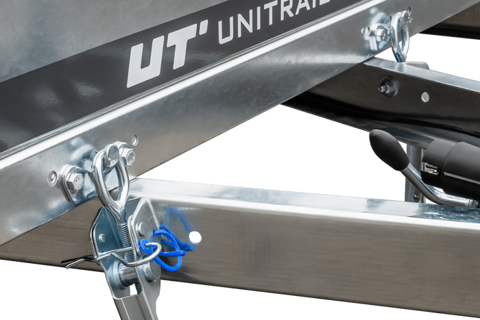 Remorque auto avec rehausses de ridelles et roue jockey Garden Trailer 230 KIPP 2,30 x 1,25 m Unitrailer