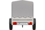 Remorque 750 kg 200 x 125 avec bâche haute et arceau Garden Trailer 201 KIPP