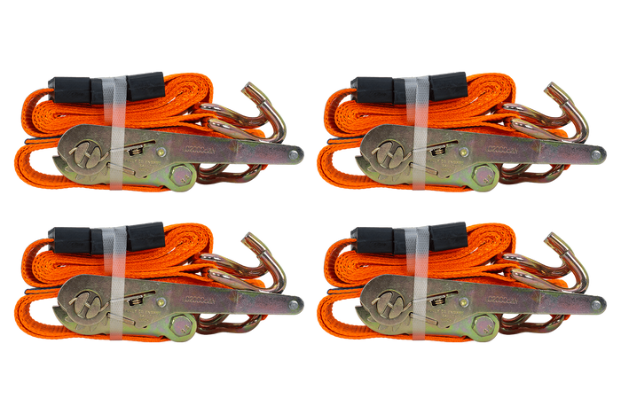 Kit de quatre sangles de transport 3 points avec tendeur pour dépanneuse UNITRAILER 3m/50mm/4t