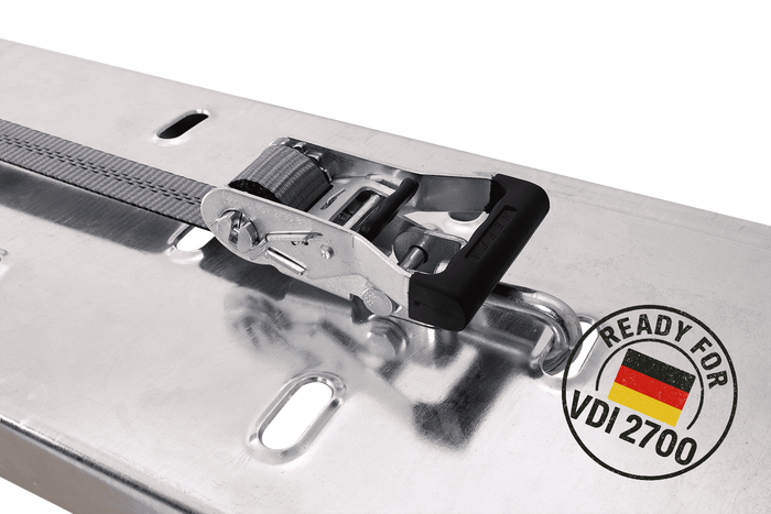 Sangle de transport, d'arrimage  pour dépanneuse HEFFA CARLINE 130,  pour roues 2,8 m/35 mm/3 t VDI 2700