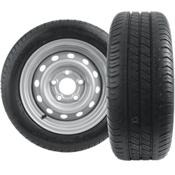 Kit de deux roues renforcées pour remorque PNEU LINGLONG 195/50 R13C 104/101N JANTE UNITRAILER 5.5Jx13"H2 5x112 ET:30