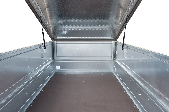 Capot de remorque UNITRAILER GARDEN TRAILER 264 KIPP avec cylindres / serrure à clé