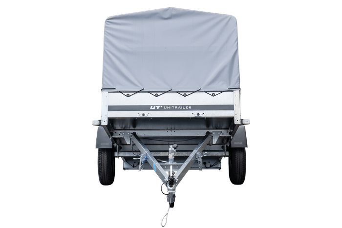 Remorque routière avec bâche haute, arceau H-800 et roue jockey 230x125 Garden Trailer 230 KIPP