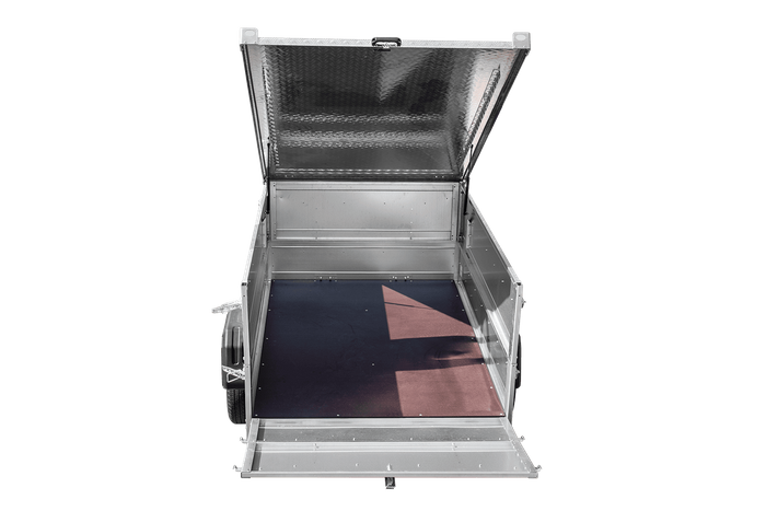 Remorque légère 200x125 UNITRAILER GARDEN 201 KIPP avec côtés BIS et couverture en aluminium
