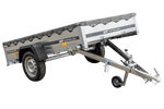 Remorque galvanisé 230 x 125 cm Garden Trailer 230 KIPP [avec roue jockey et bâche plate]