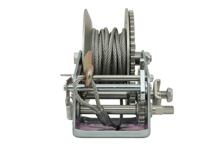 Treuil manuel KNOTT 6X0017.008 pour remorque de 900 kg avec câble en acier