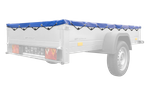 Bâche plate bleue pour remorque Garden Trailer 230 KIPP