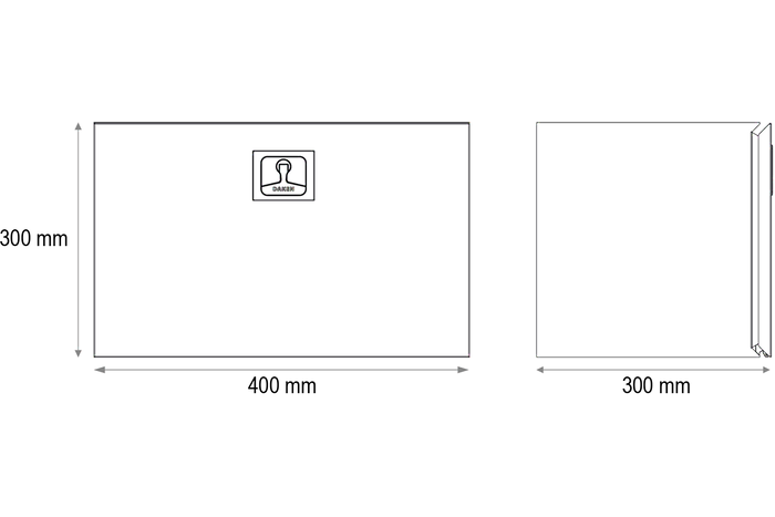 Boîte, coffre à outils DAKEN 8Z1300  Z13 400x300x300mm 32l