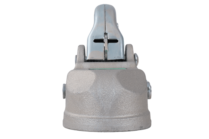 Attelage à boule KNOTT K35-A pour remorque de 3 500 kg avec timon tubulaire de 50 mm, en fonte