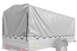 Bâche pour le châssis, arceau h-800 UNITRAILER bâche pour la remorque 264x125cm GARDEN 264 KIPP et EXPERT PLUS 2612