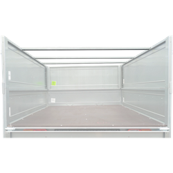 Châssis plat H-0 pour bâche de couverture pour remorque UNITRAILER GARDEN TRAILER 264 KIPP
