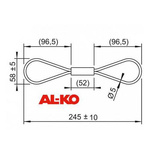 Câble de rupture d'attelage pour les remorques