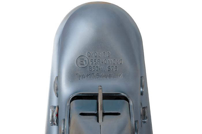 Attelage à boule KNOTT K7.5-M pour remorque de 750 kg avec timon carré de 70 mm