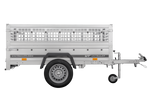 Top remorque GARDEN TRAILER 200 KIPP avec rehausses grillagées et roue jockey