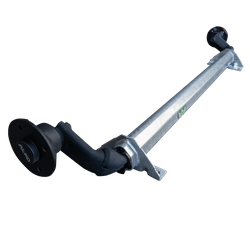 Essieu non freiné AL-KO OPTIMA pour remorque bateau 750kg 1100mm 1530mm 4x100