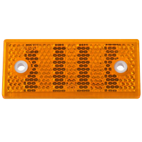 Catadioptre jaune rectangulaire 76x34 mm