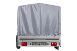 Remorque à un essieu  264x150 UNITRAILER GARDEN 265 KIPP avec châssis H-1100 et bâche grise