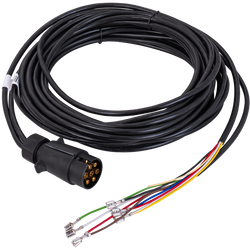 Faisceau électrique remorque MANTES 7m connecteurs 7 broches 6.3