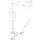 Potence UNITRAILER avec treuil et support remorque bateau