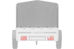 Bâche pour arceau h-800 UNITRAILER remorque 200x125cm GARDEN 201 KIPP