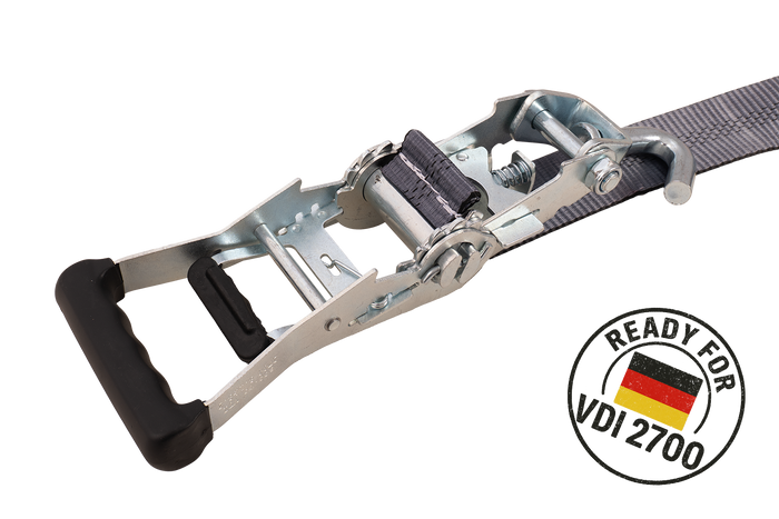 Sangle de transport, d'arrimage pour dépanneuse HEFFA CARLINE 130, pour roues 2,8 m/50 mm/5 t VDI 2700