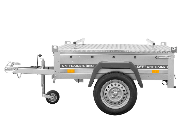 Remorque simple essieu 750 kg PTAC 150x106 Garden Trailer 150 KIPP avec capot aluminium