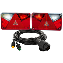 Feux arrière LED ASPÖCK + faisceau MANTES 7 m,13 broches