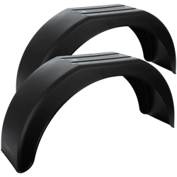 Kit de deux garde-boue pour remorque 14-15" DOMAR D20130, passages de roues plats 790/220mm
